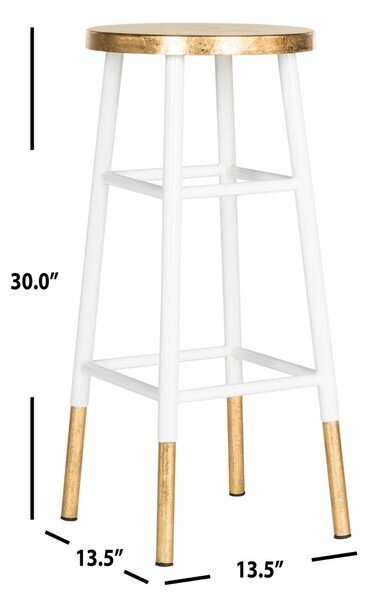 Safavieh Dipped Gold Leaf Bar Stool, Reduced Price 2172713974 FOX3230D