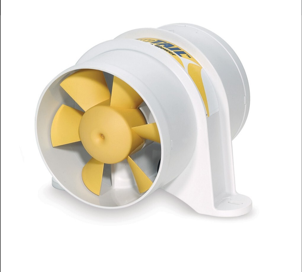 Shurflo by Pentair YELLOWTAIL 4" Marine Blower - 12 VDC, 215 CFM [277-4110]