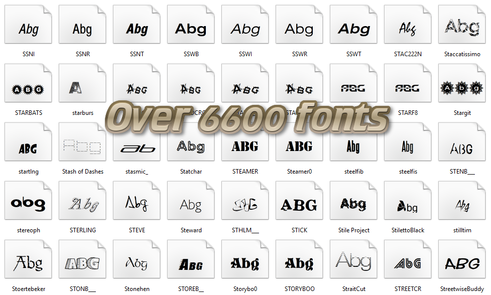 The Ultimate collection of Fonts for windows Graphic Design CD TTF illustrator