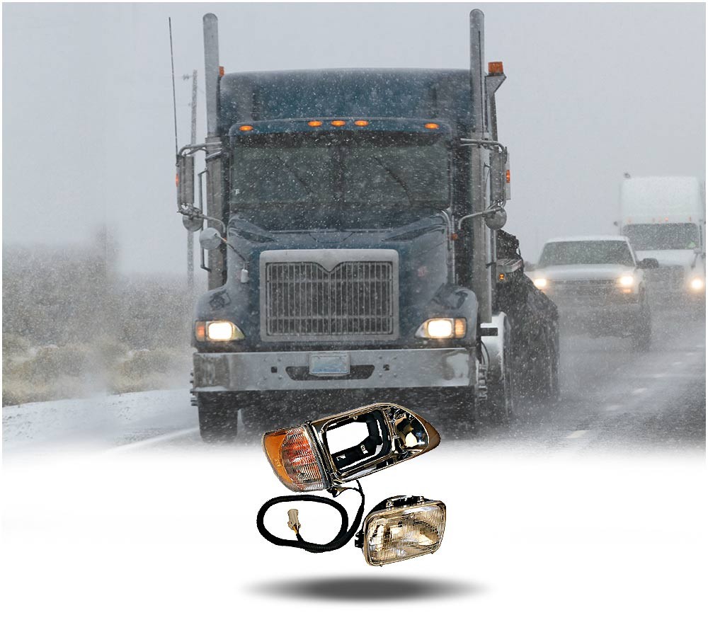 Headlight Assembly Fits International 9200 Series (1993-2014), Passenger - Ri...