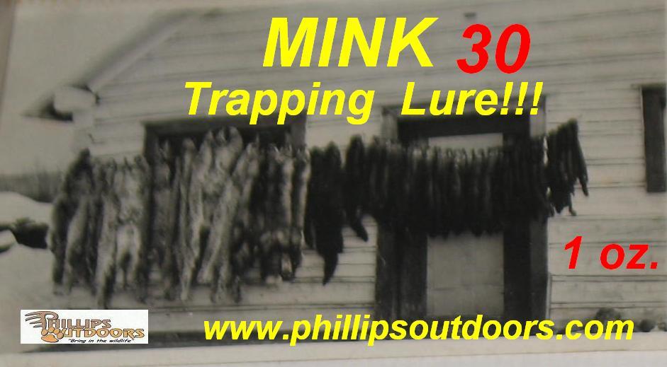 MINK LURE - Mink 30 with Mink Glands Trapping Lure 4 oz.