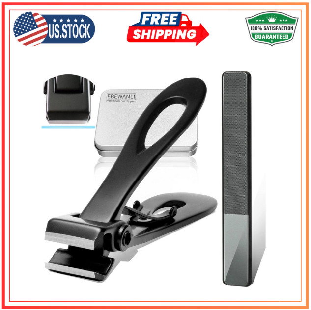EBEWANLI Straight Nail Clipper, 17Mm Wide Jaw Opening Extra Large Toenail Clippe