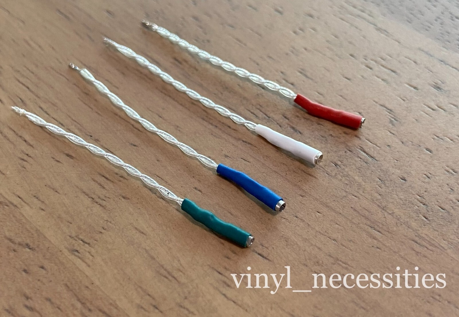 Pure Silver Litz Turntable Headshell Lead Wire with Hand-Solder ID1.2 Terminal