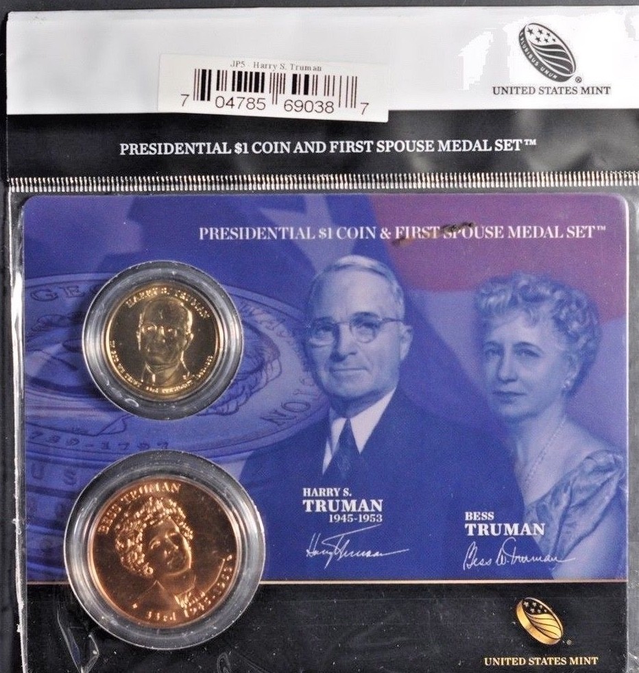 2015 HARRY S & BESS TRUMAN  $1 Coin First Spouse Medal Set 1st Lady Presidential