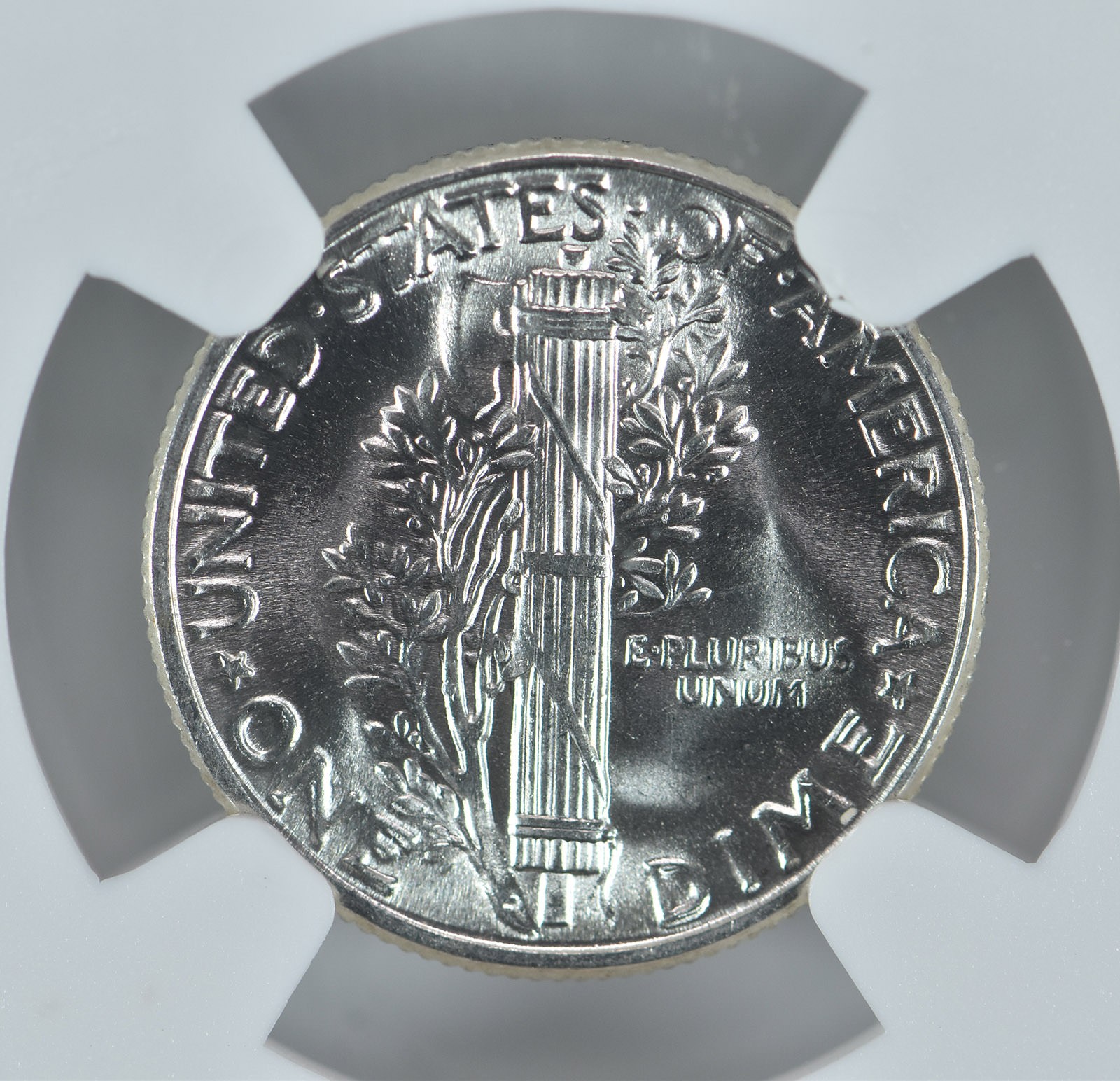 1945 Mercury Dime MS63 NGC Brown Label