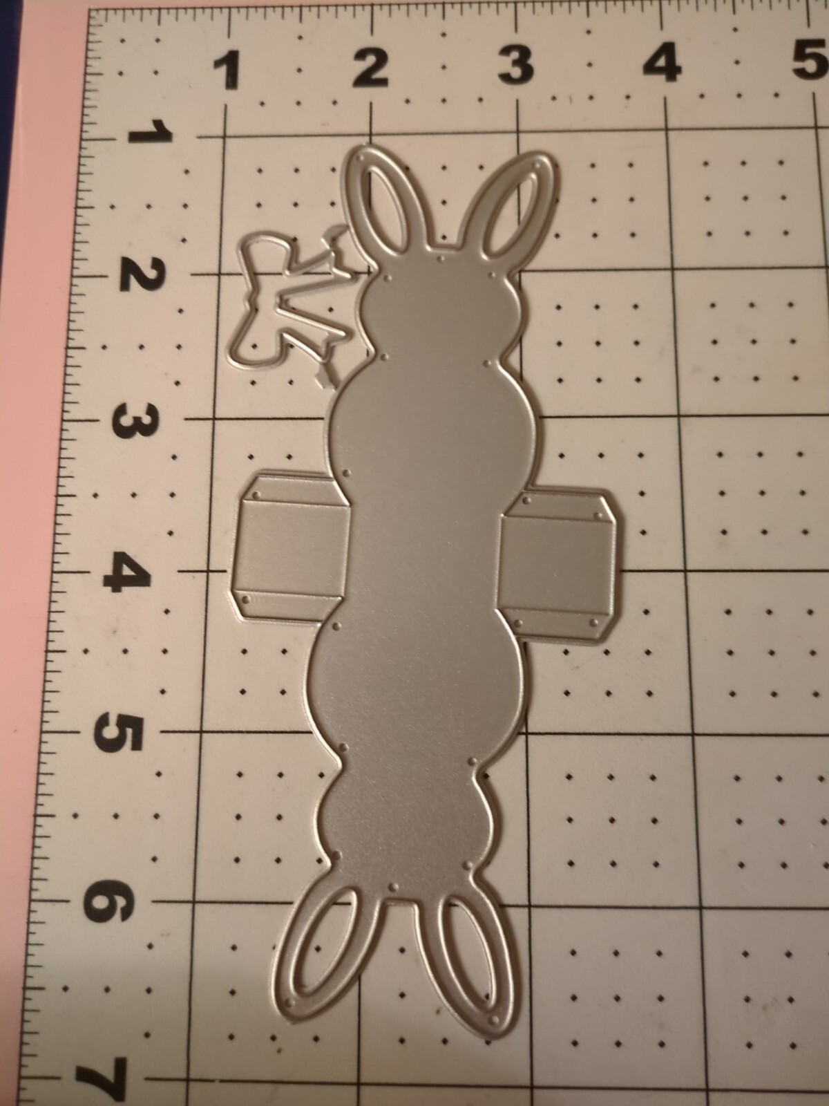 Universal Thin Cut Metal Die Tool Easter Bunny Rabbit Yreat Box Bow Favor Candy