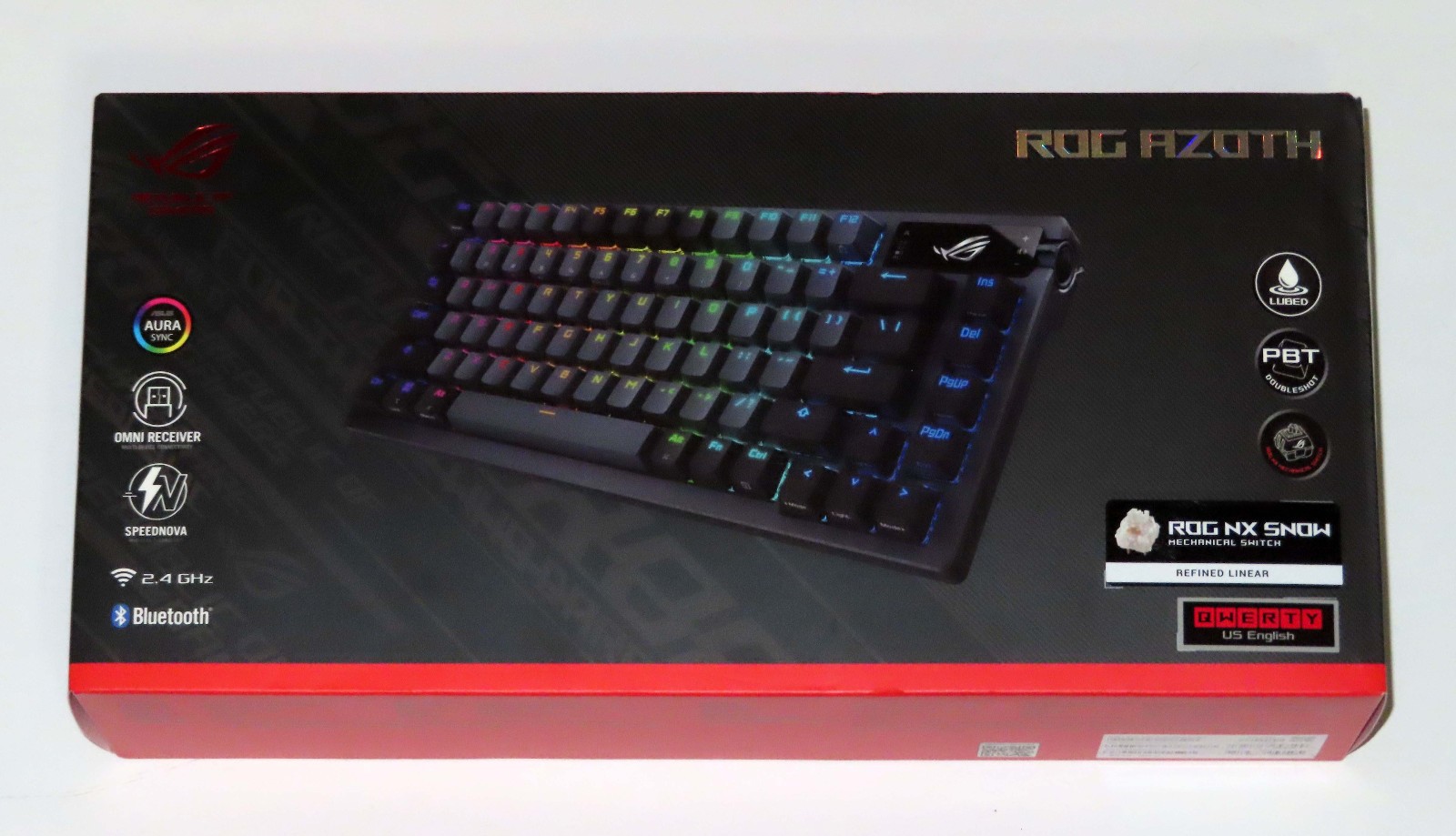 ASUS ROG Azoth Wireless Gaming Keyboard M701 — Tri-Mode Connectivity, RGB, OLED