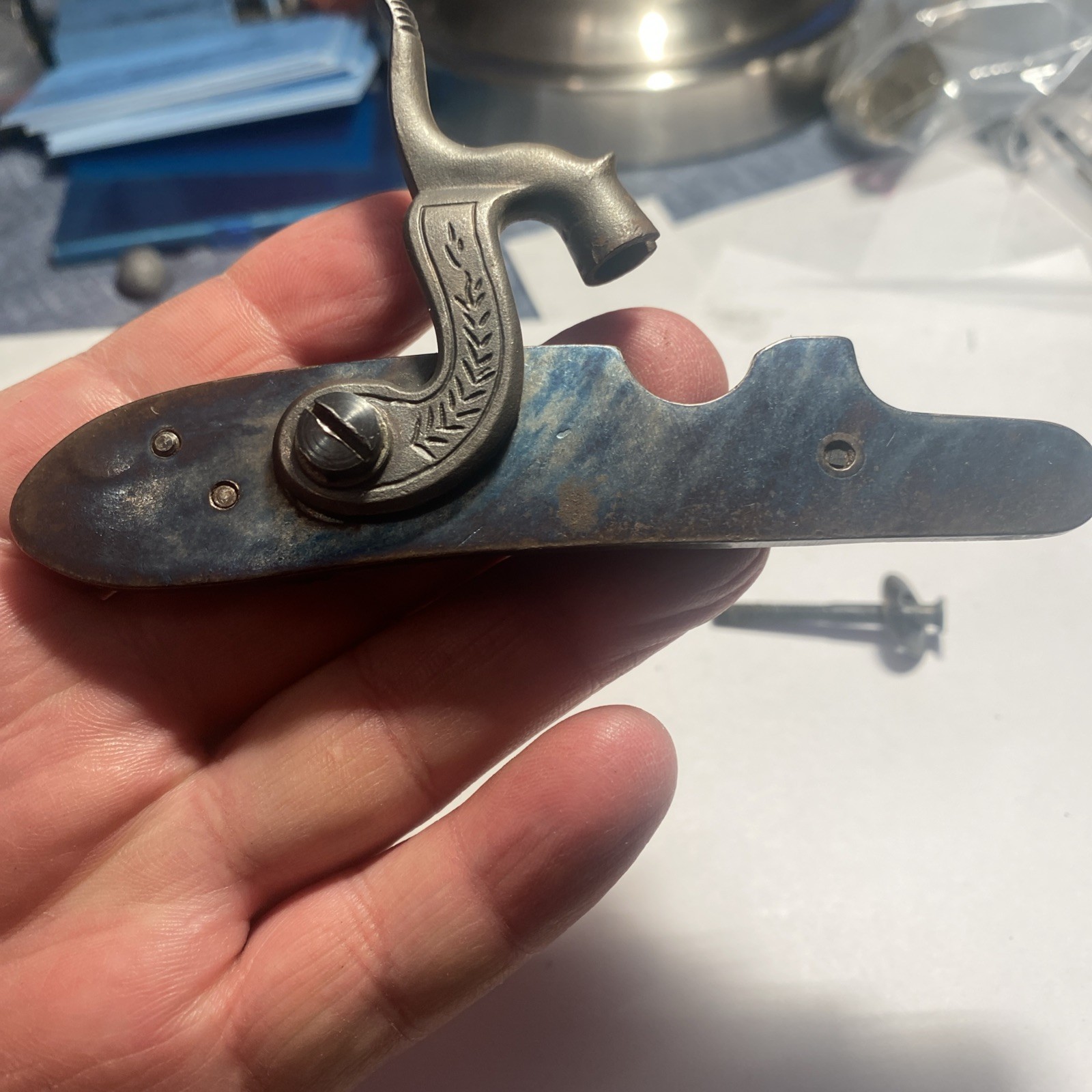 CVA Lock From Plainsman Muzzleloader. Fits Frontier And Kentucky Rifle.