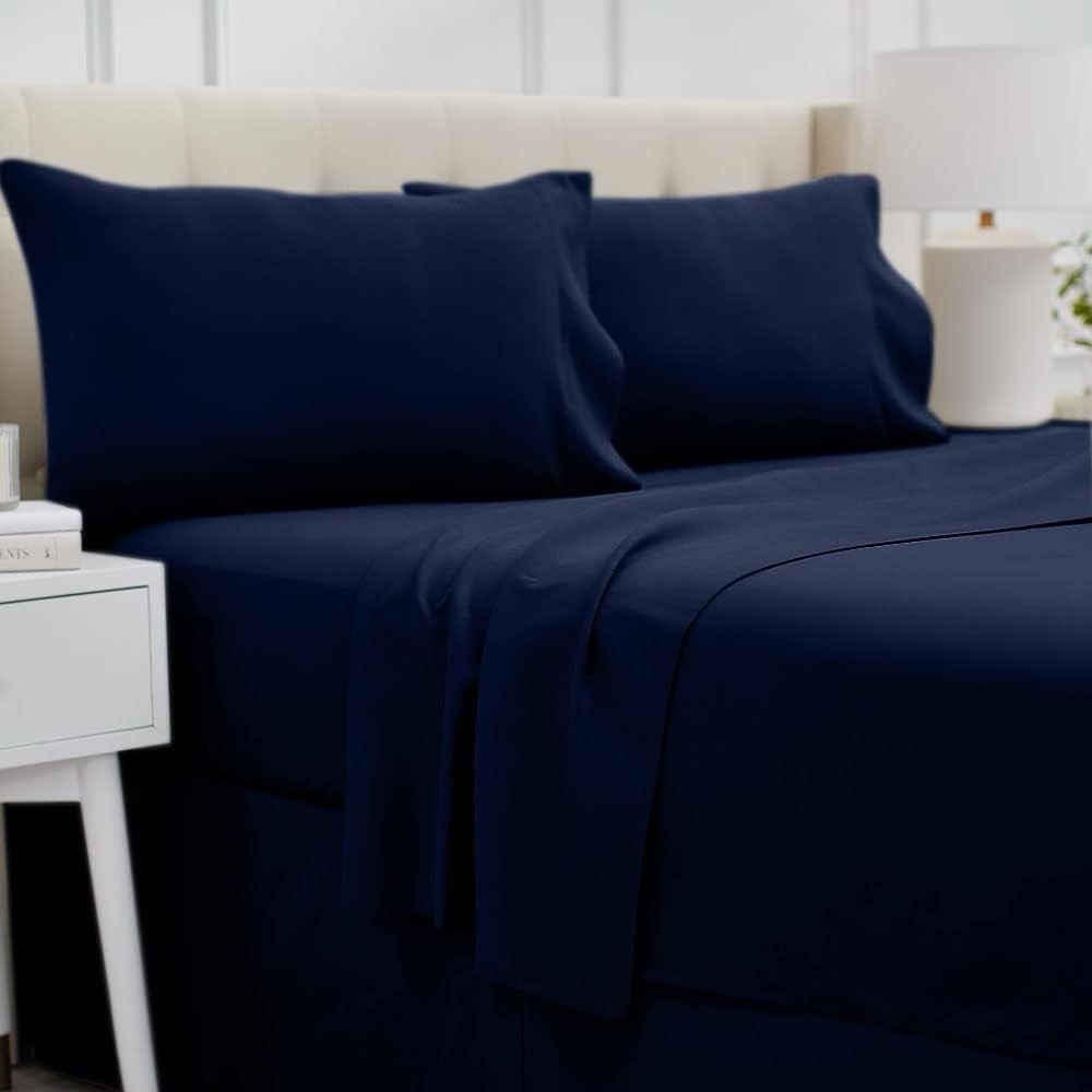 King Bed Sheet Set, Soft Microfiber Hotel Luxury
