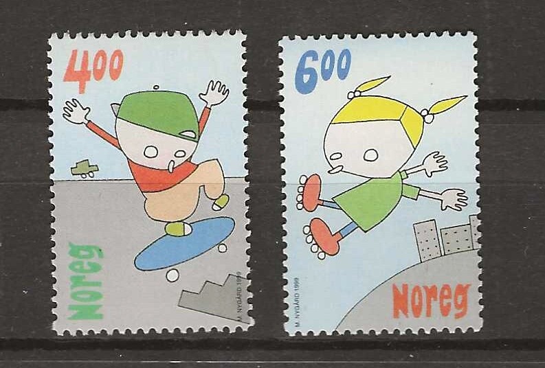 Norway 1999 NK 1374-75 Children´s Games ll  MNH