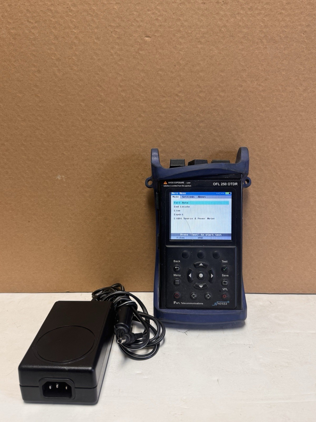 AFL Noyes OFL 250 SM Fiber OTDR w/ VFL & Power Meter OFL-250