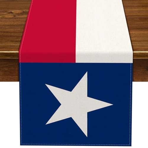 Texas Flag Table Runner Lone Star State Flag Decoration Patriotic Home