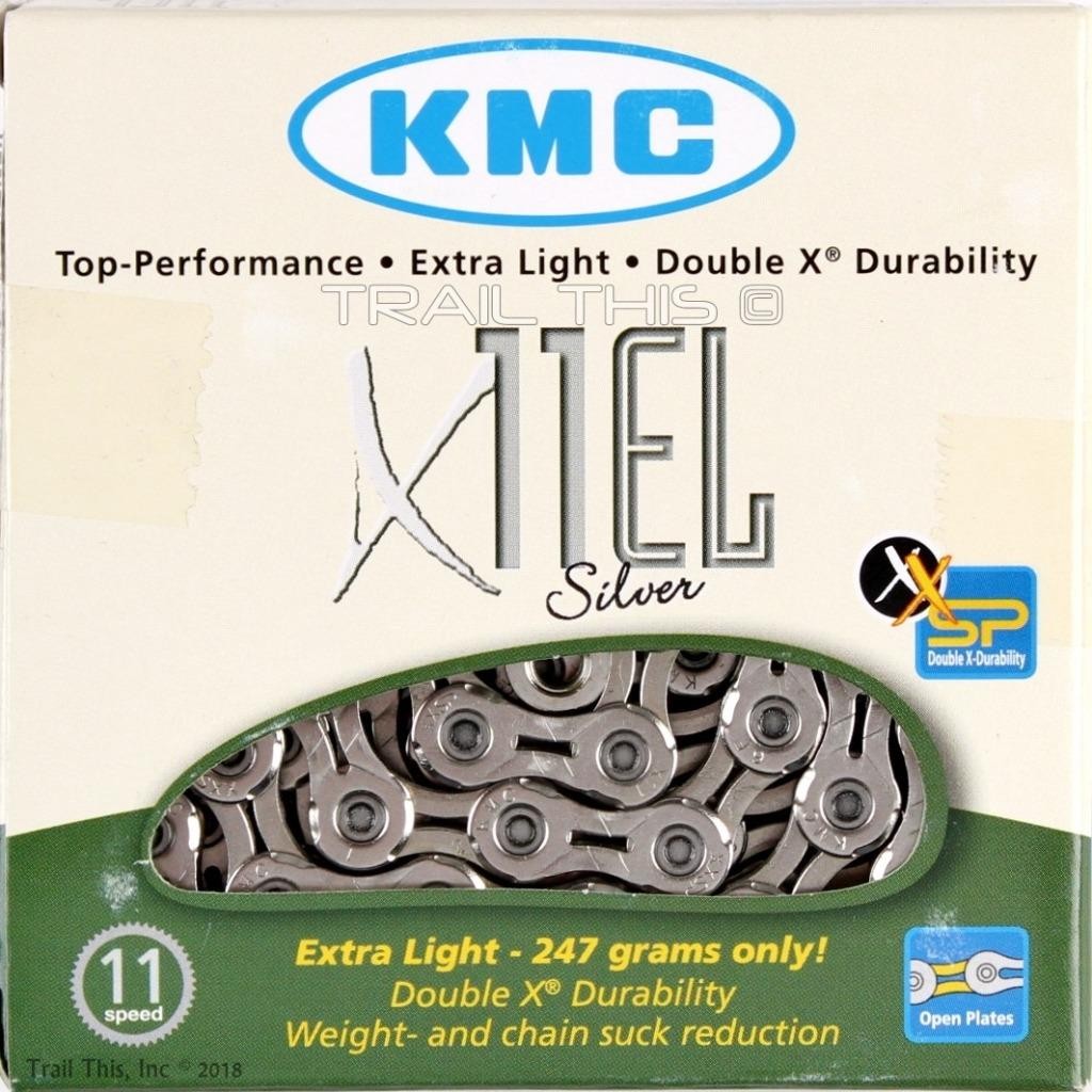 KMC X11EL Silver 118L 11-Speed Road Bike Chain Extra Light fits SRAM Shimano