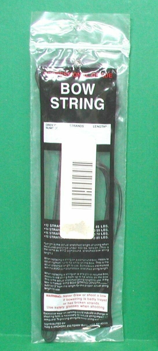 New Papes Professional Grade Compound Bow Replacement String - 31" 16 Strand B50