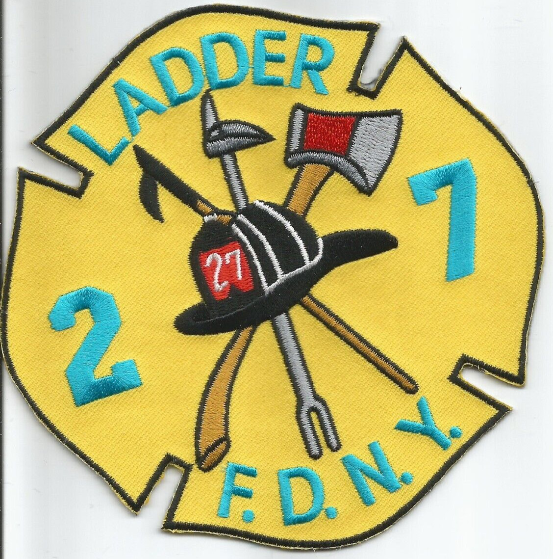 New York City Ladder - 27 (5" x 5" size) fire patch