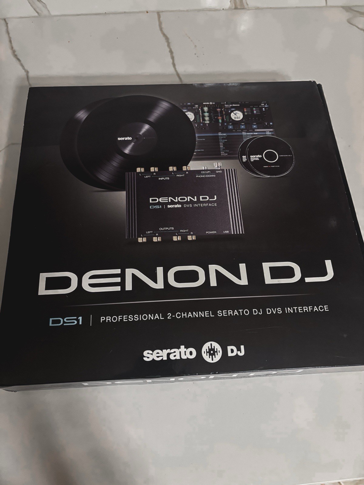 DENON DJ DS1 Professional 2-Channel Serato DJ DVS Interface w/ Accessories