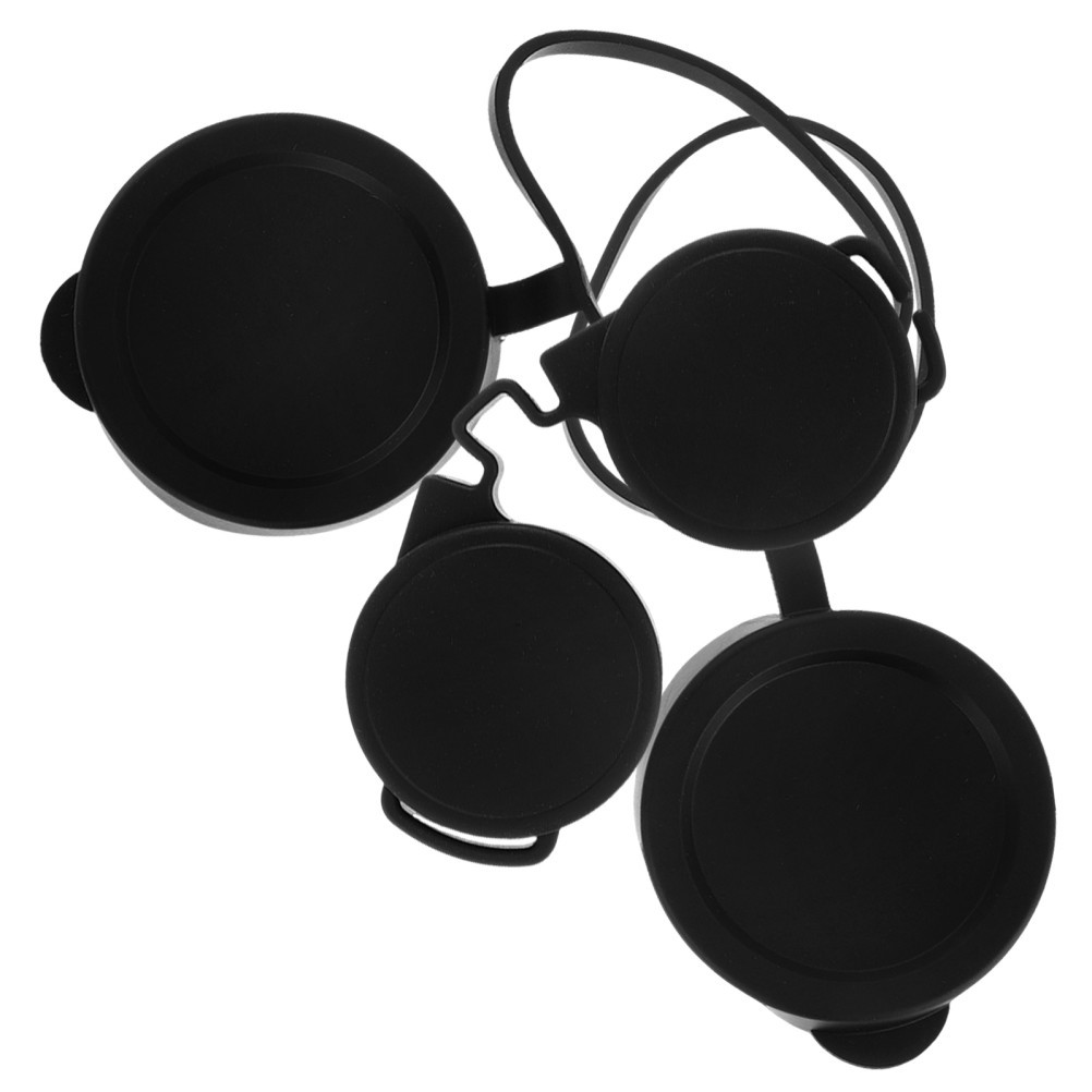 3Pcs Compact Binocular Rubber Lens Covers with Durable Waterproof Protection