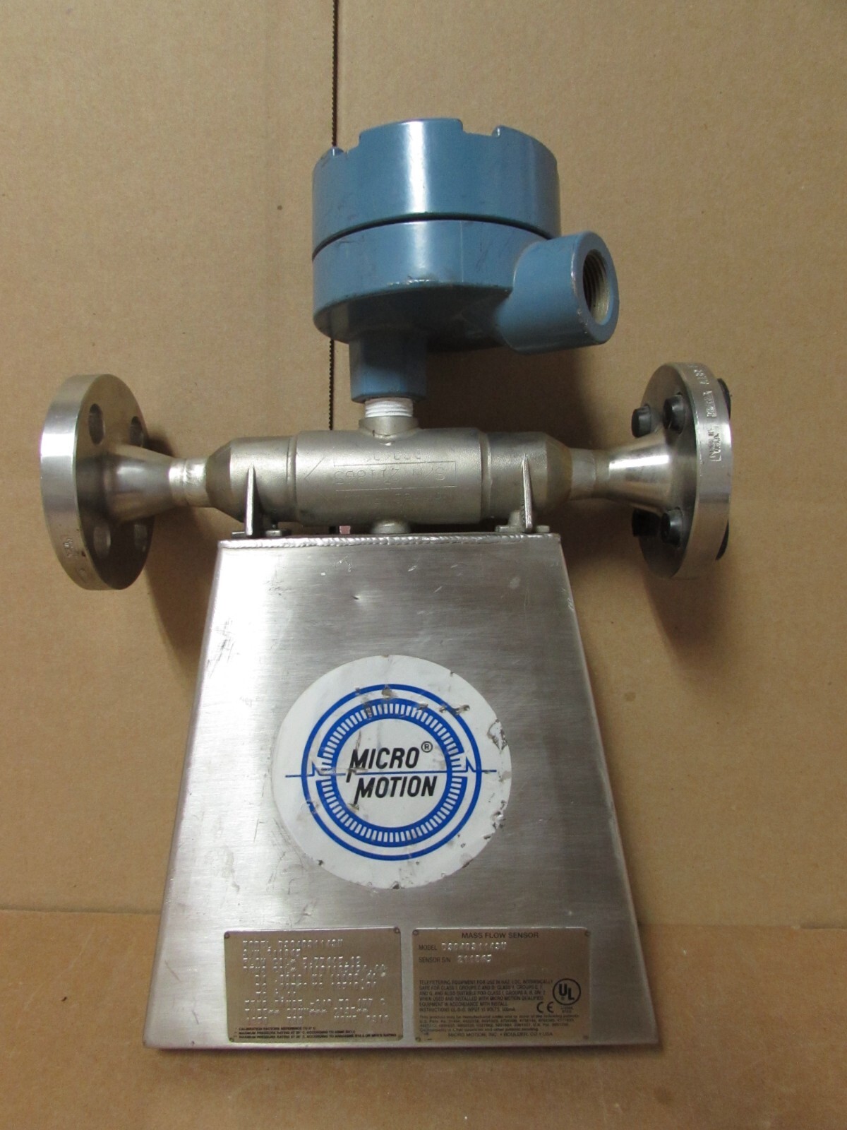 MICRO MOTION, DS040S114SU, MASS FLOW SENSOR! MAKE OFFER!! *SEE DESCRIPTION*