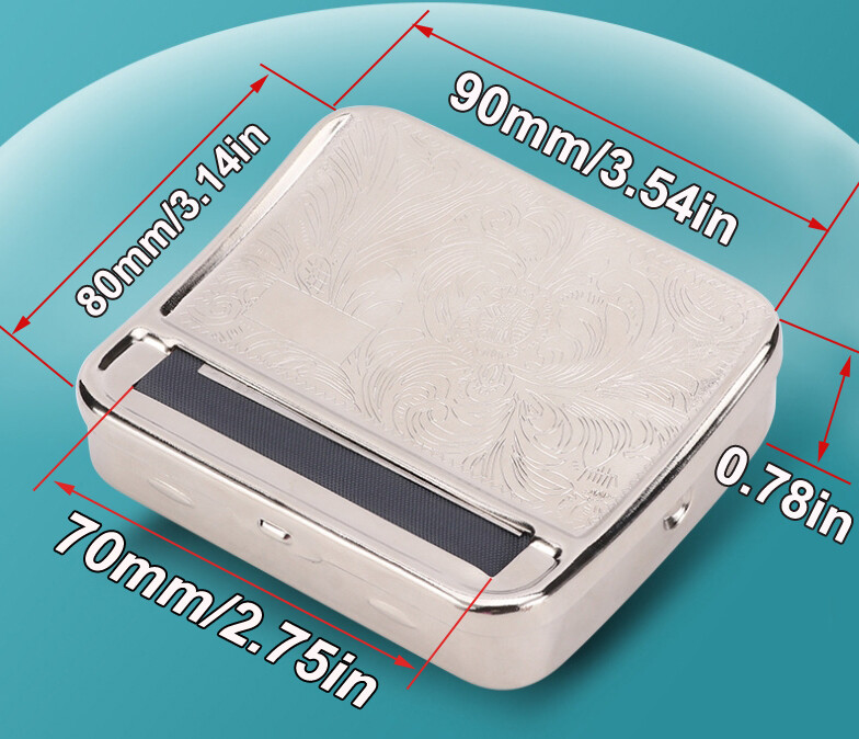Automatic Cigarette Tobacco Roller Rolling Machine Box Metal 70mm Roller Maker