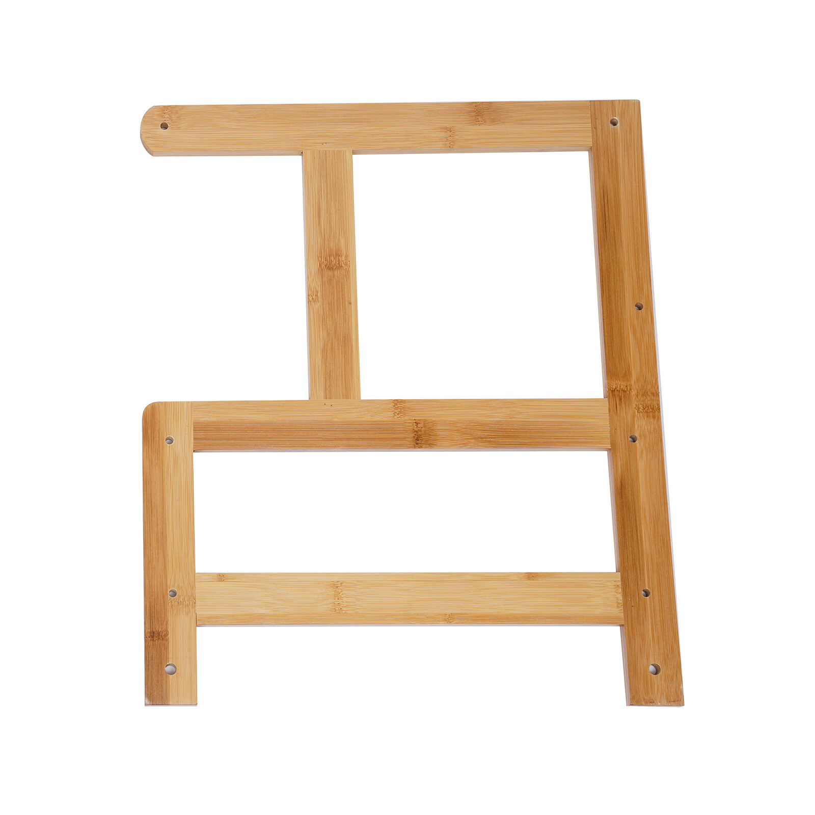 Printer Stand Wheels 2 Tiers Shelf Desk Machine Bamboo Cart Rolling Storage Rack
