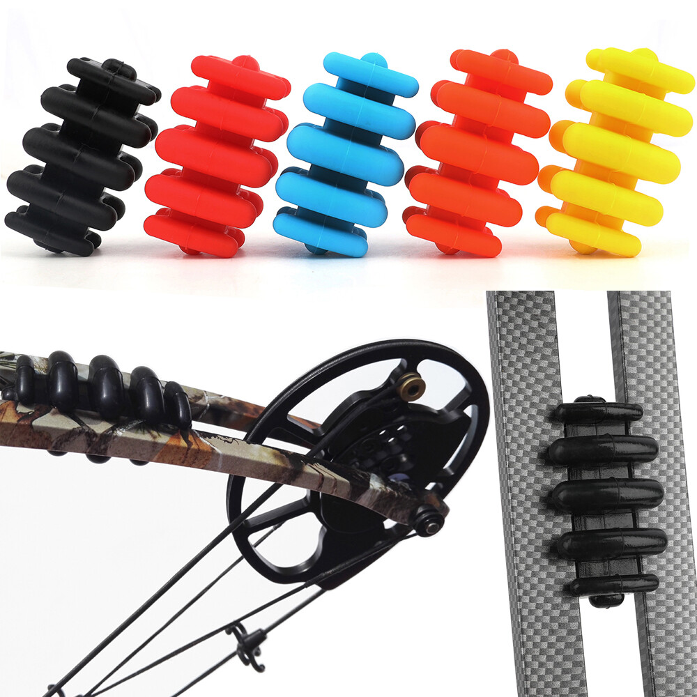 2X Compound Bow Limbs Stabilizer Rubber Dampener Archery Hunting Target Silencer
