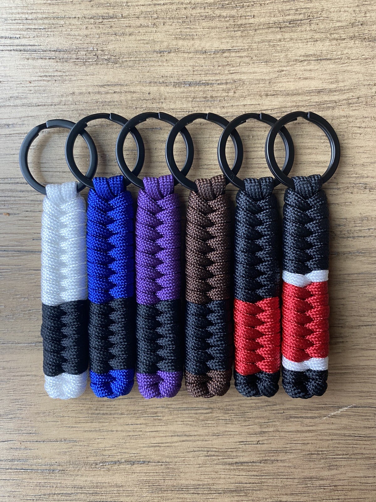 Jiu Jitsu Belt Rank Keychain. Blue Belt 3.5”
