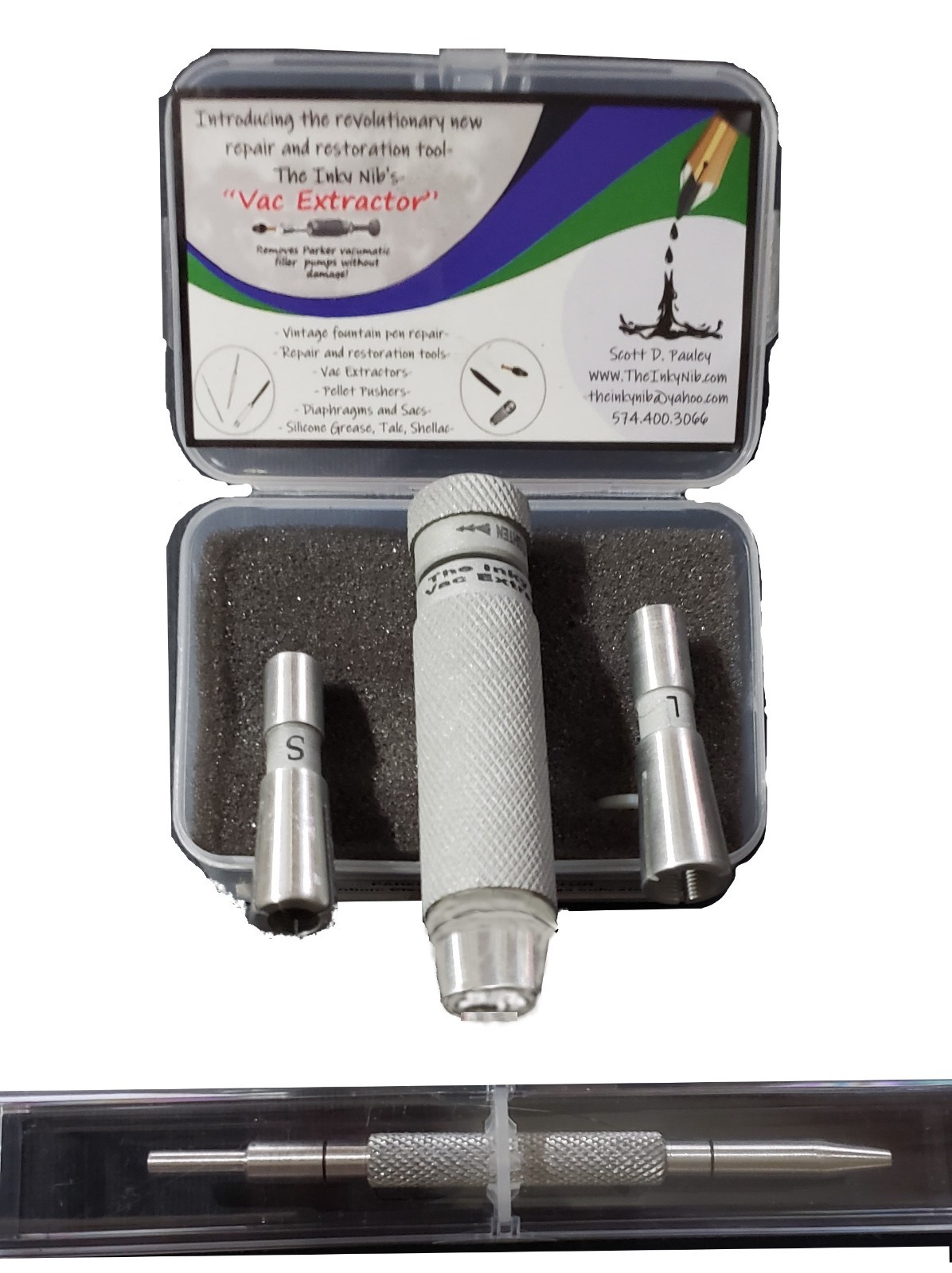 Parker Vac Extractor "Professional" Kit Vacumatic Filler Removal Tool