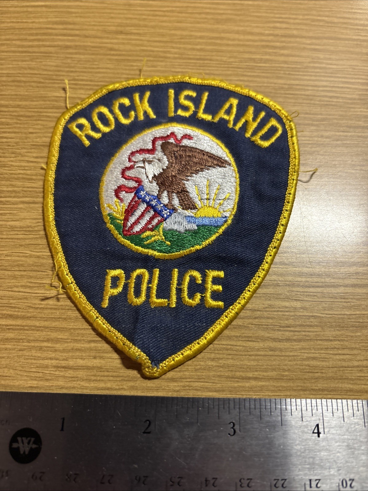 Rock Island Illinois Police Patch Used-Historical Memorabilia