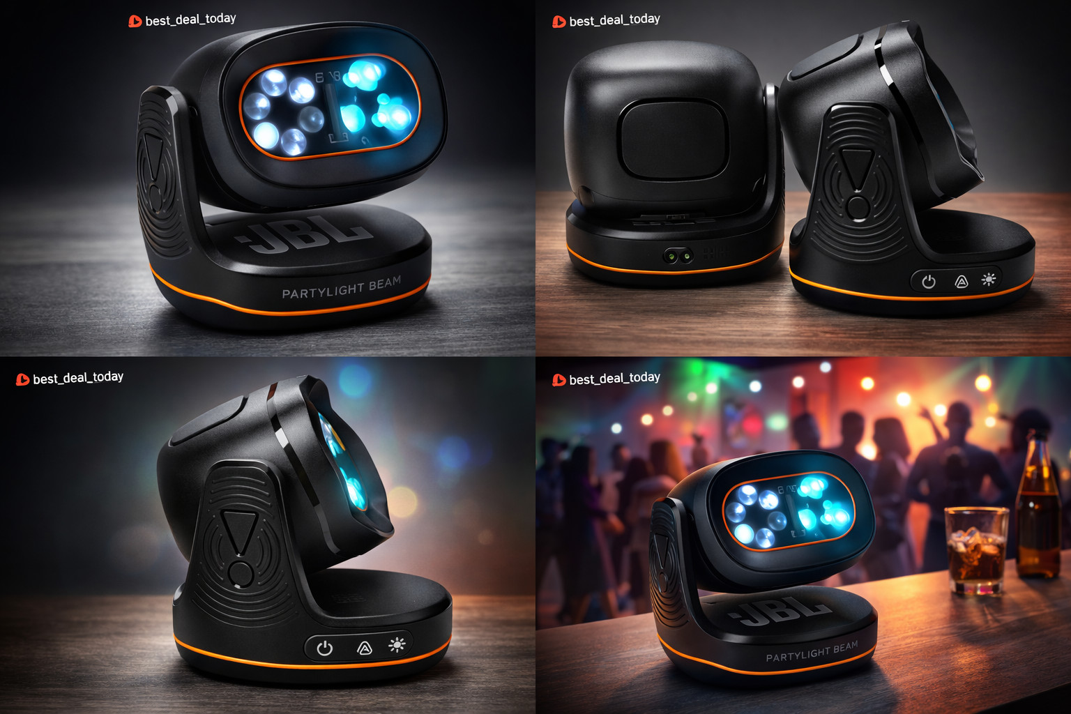 JBL PartyLight Beam Portable Bluetooth Projection Party Light Room Lightshow