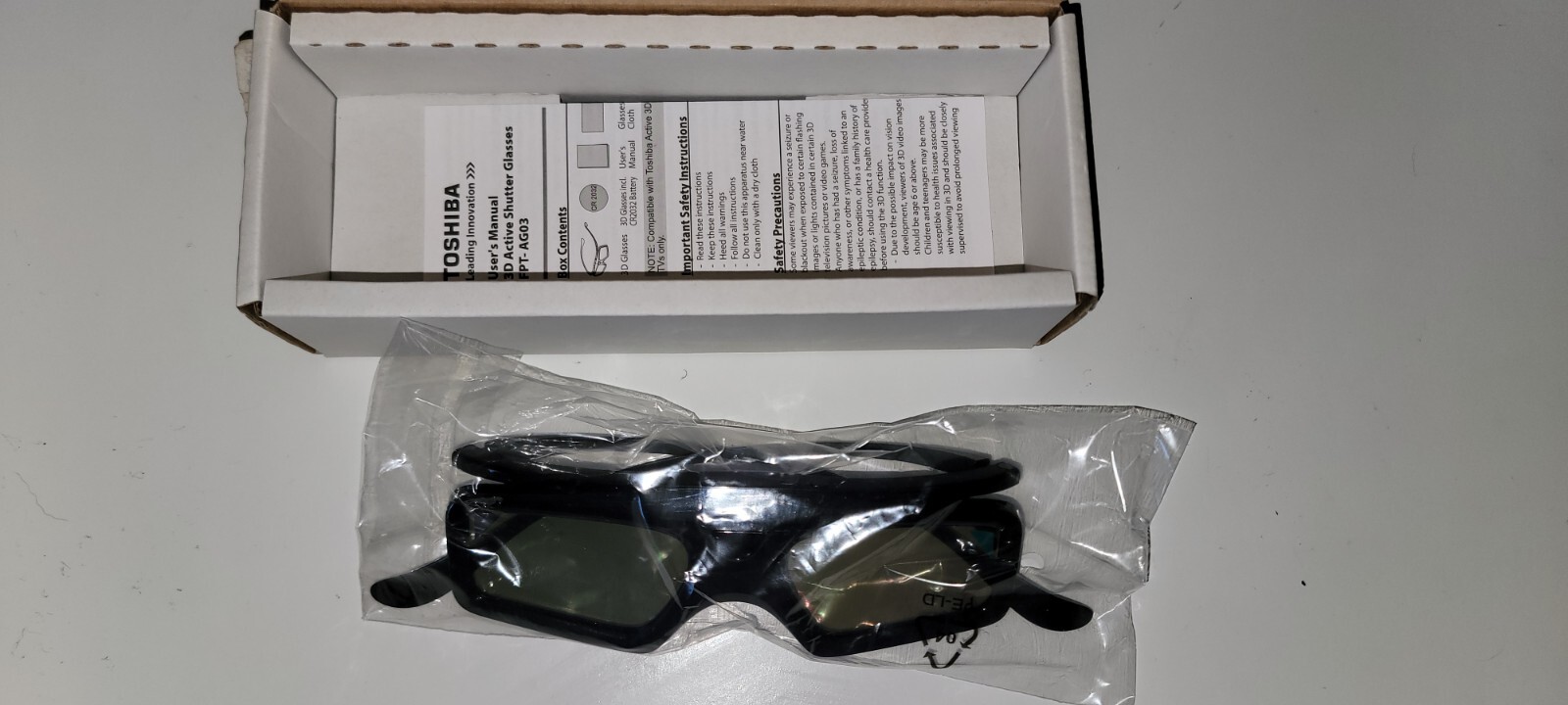 Toshiba 3D Active Shutter Glasses FPT-AG03