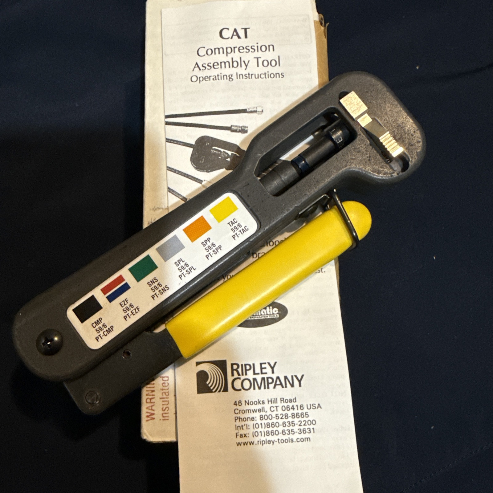 CAT Ripley 59/6 Cable Crimping tool- CAT-EZF