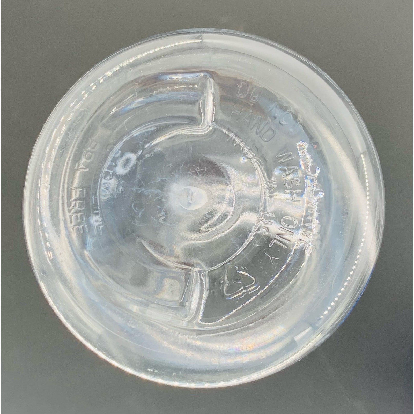 Clear Water Bottle Plastic Retool Blue Cap & Valve 24 Oz Bicycle Spill Proof