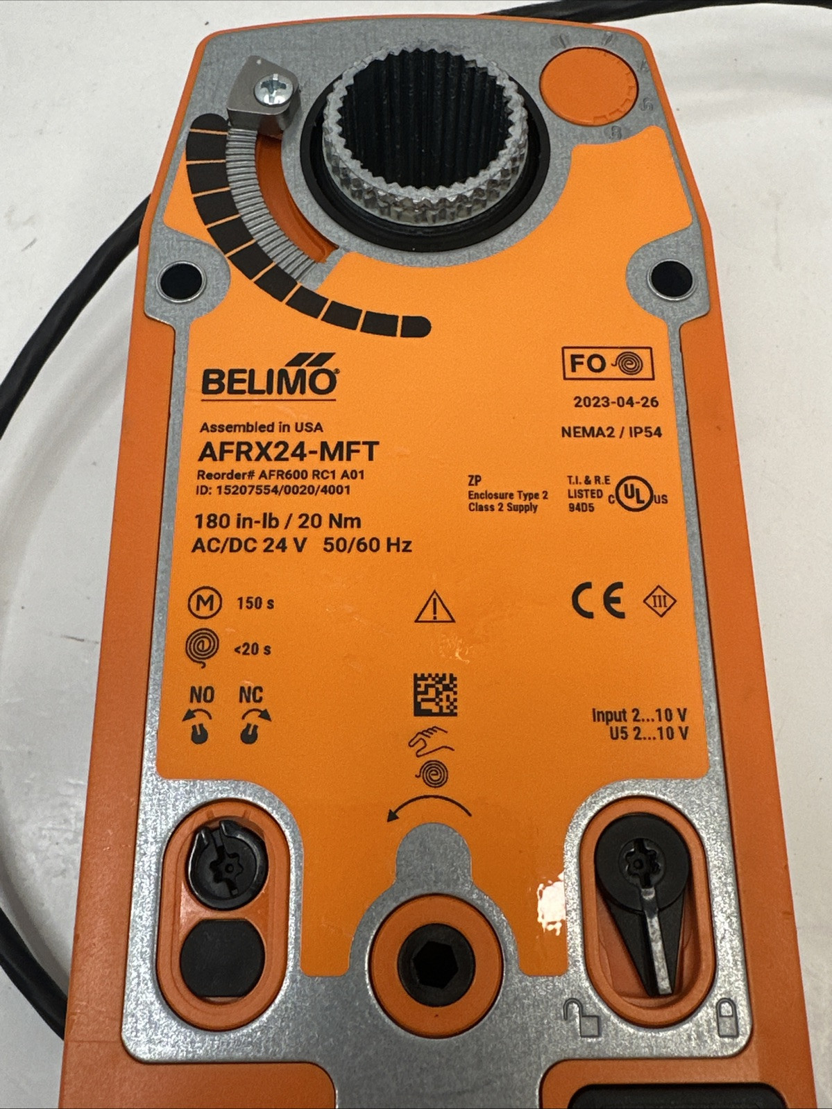 Belimo AFRX24-MFT Actuator AC/DC 24 V,