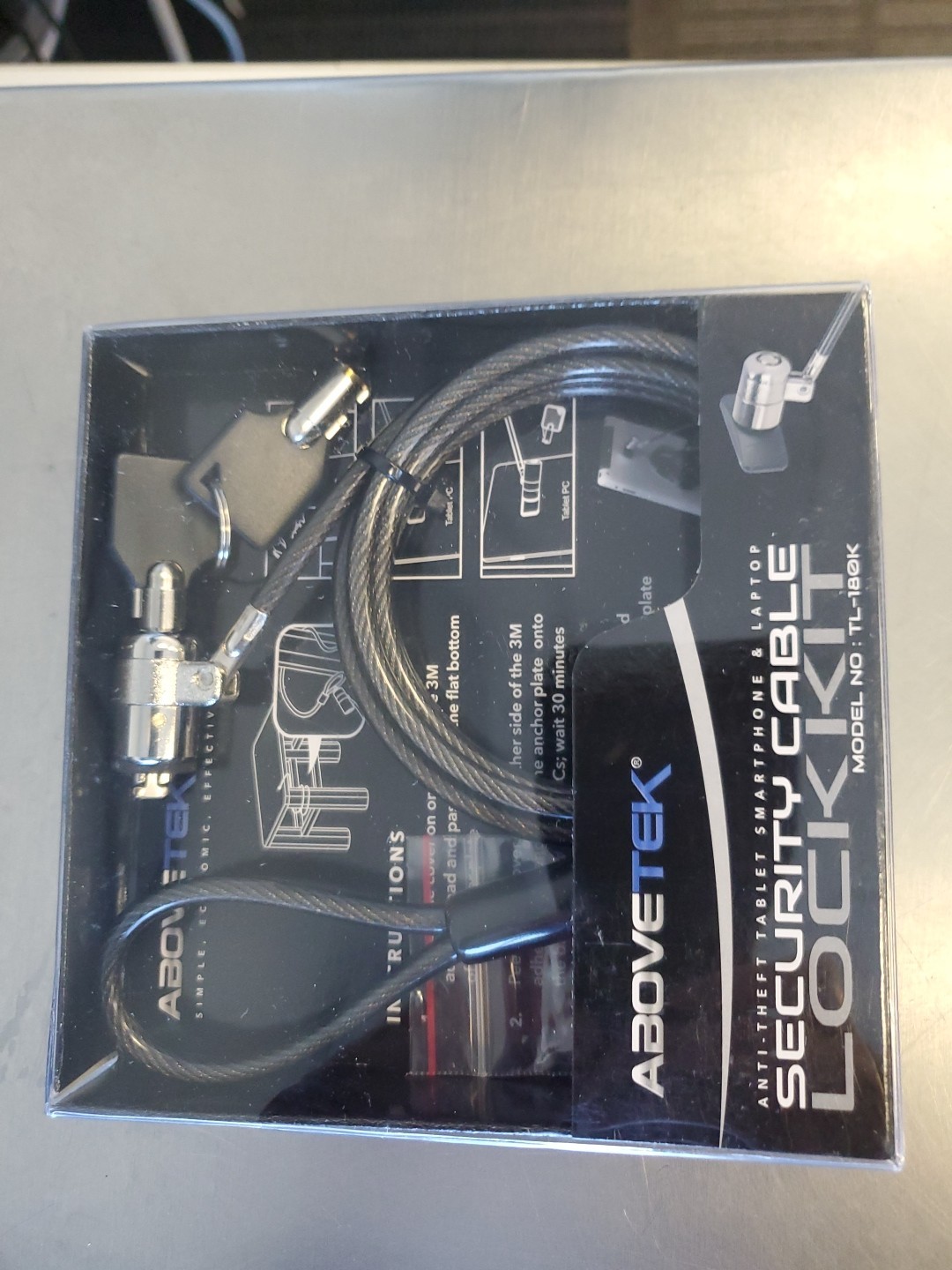 Abovetek T-180K Security Cable Lock Kit