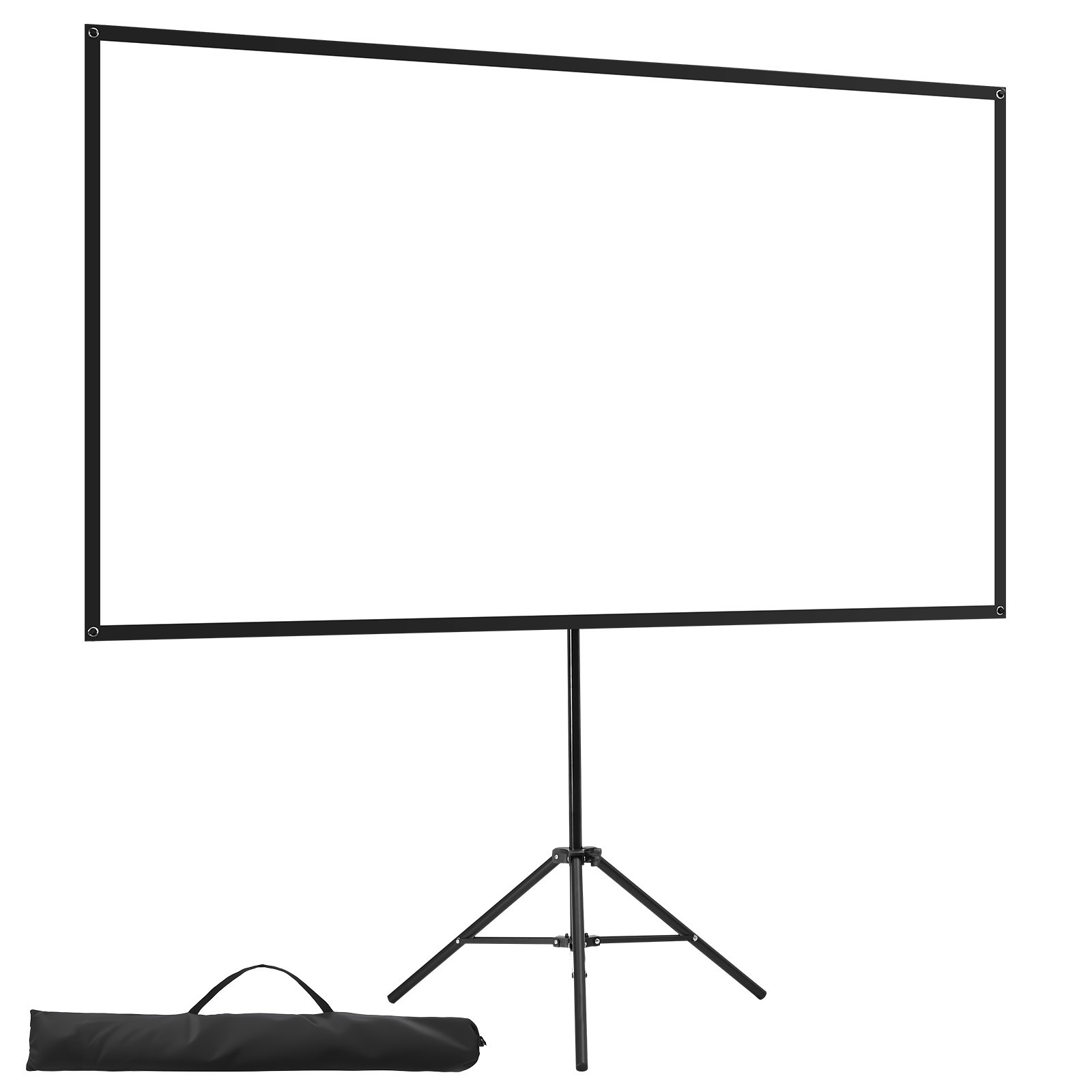 Projector Screen with Stand, 80"160° Wide Angle Indoor Outdoor Projection Screen