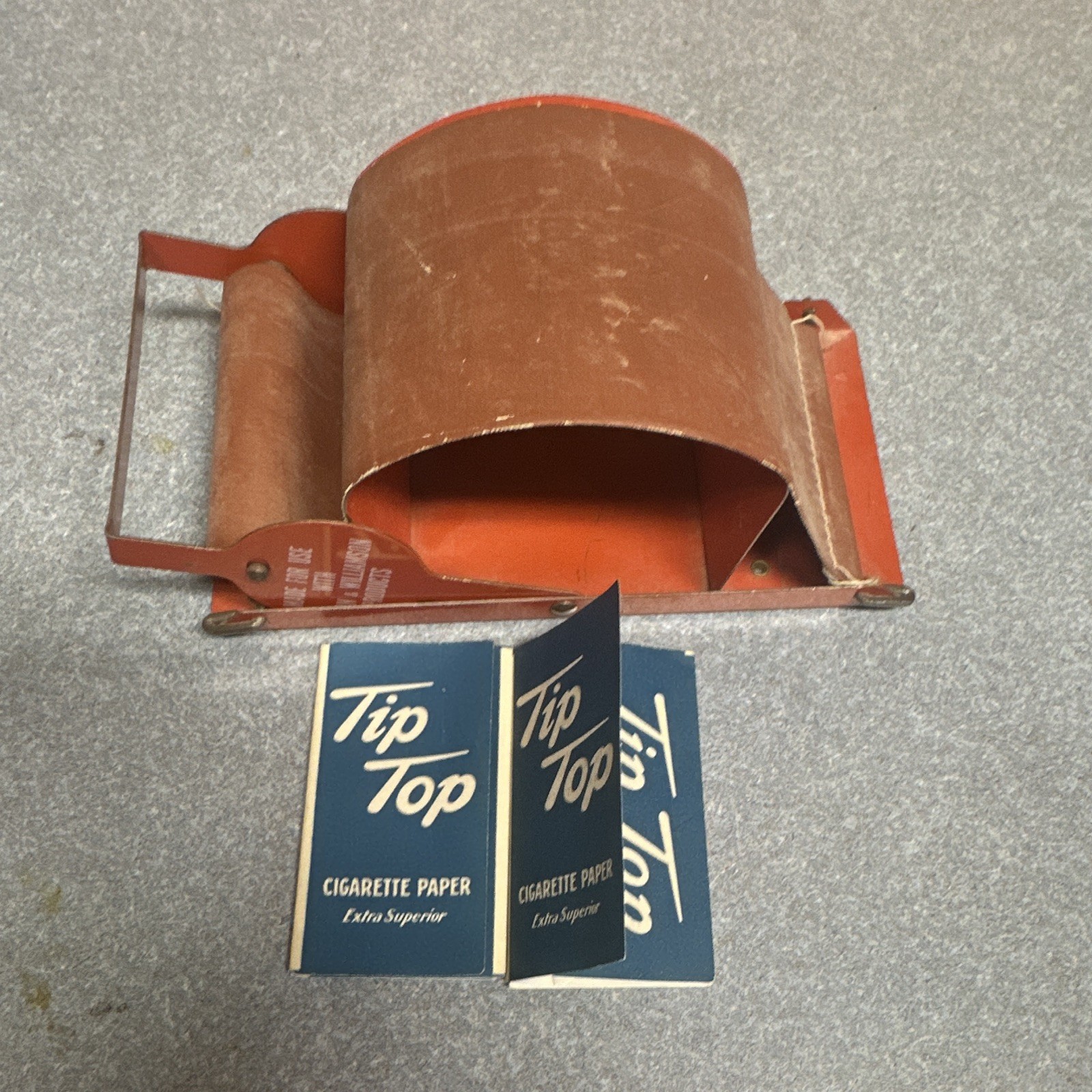 Brown & Williamson Cigarette Rolling Machine/Roller Apron w/ Tip Top Papers