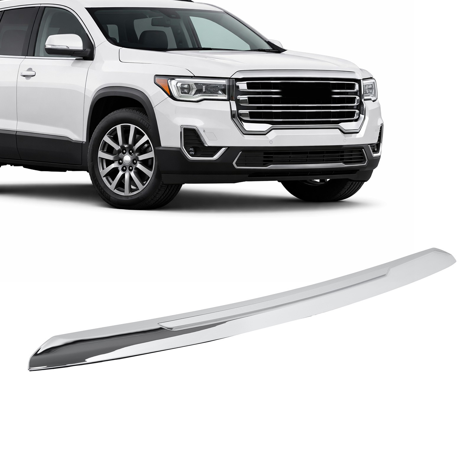 For 2020-2023 GMC Acadia SLT SLE Front Upper Cover Hood Molding Trim Chrome