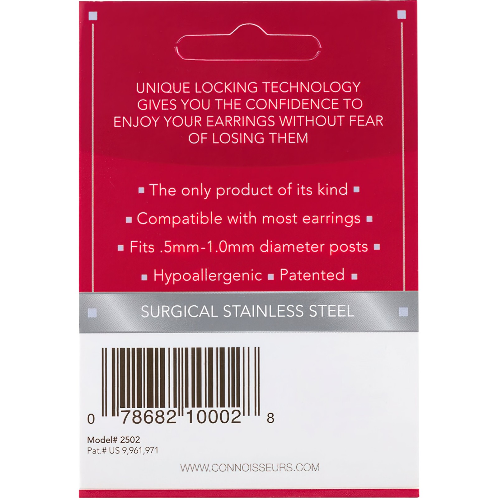 Locking Earring Backs 2 Pairs Silver and 2 Pairs Gold
