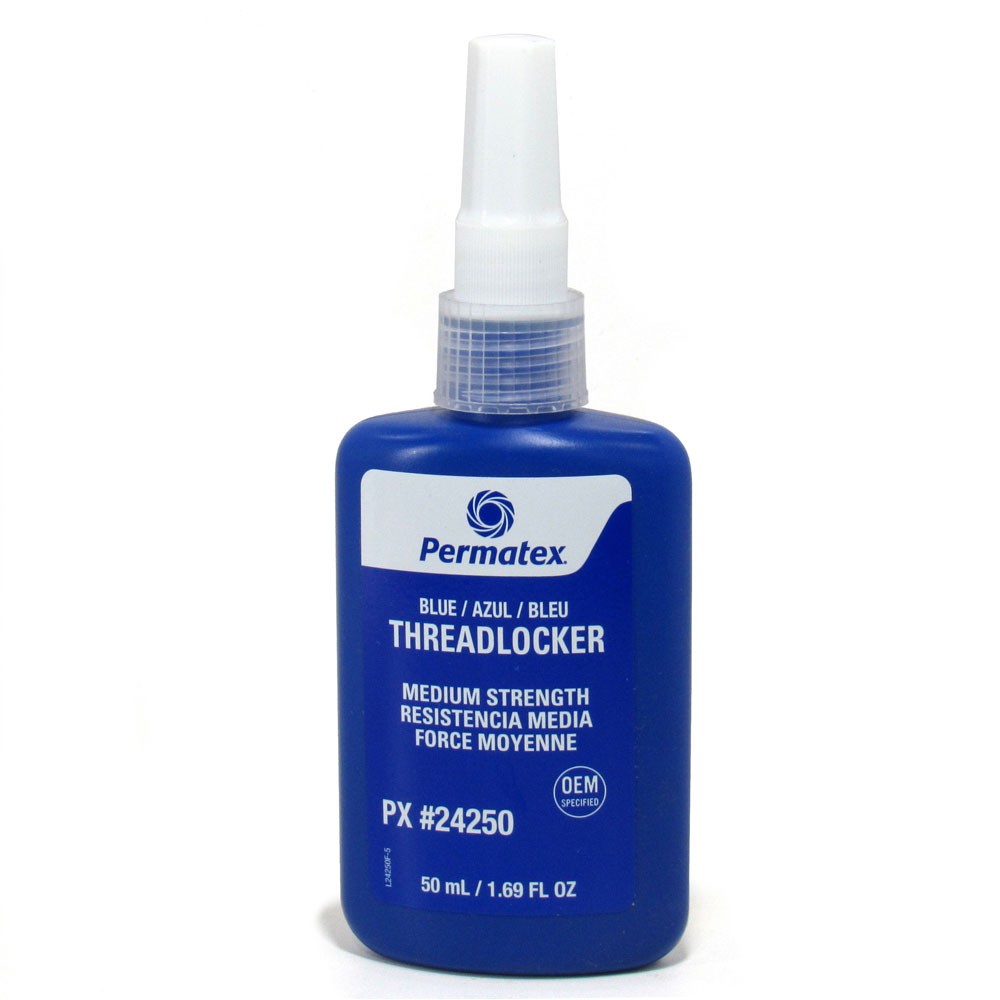 Permatex Thread Locker 24250; Medium Strength 1.69oz Squeeze Bottle, Blue