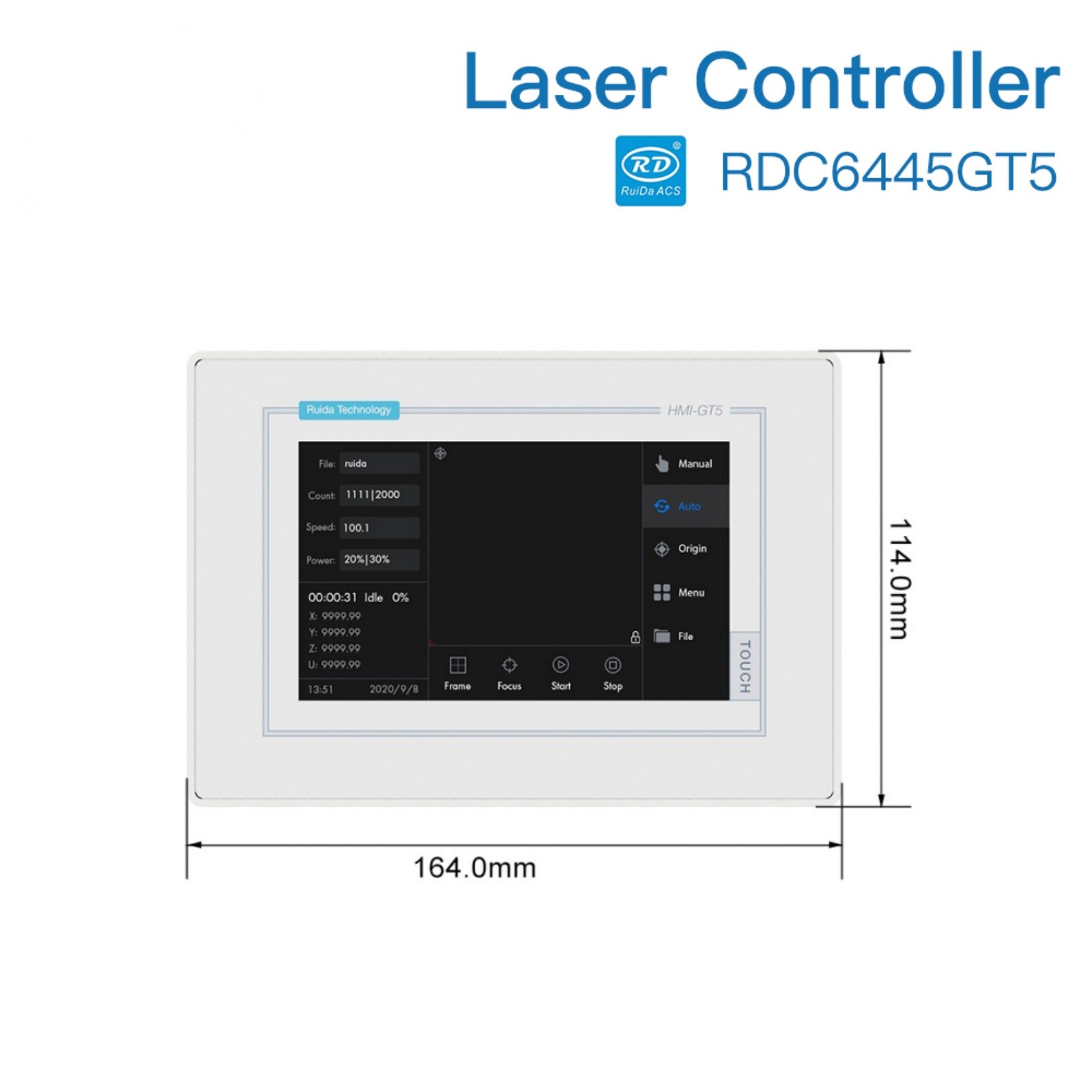 Ruida RDC6445GT5 CO2 Laser Controller System Panel for Engraving Cutting Machine