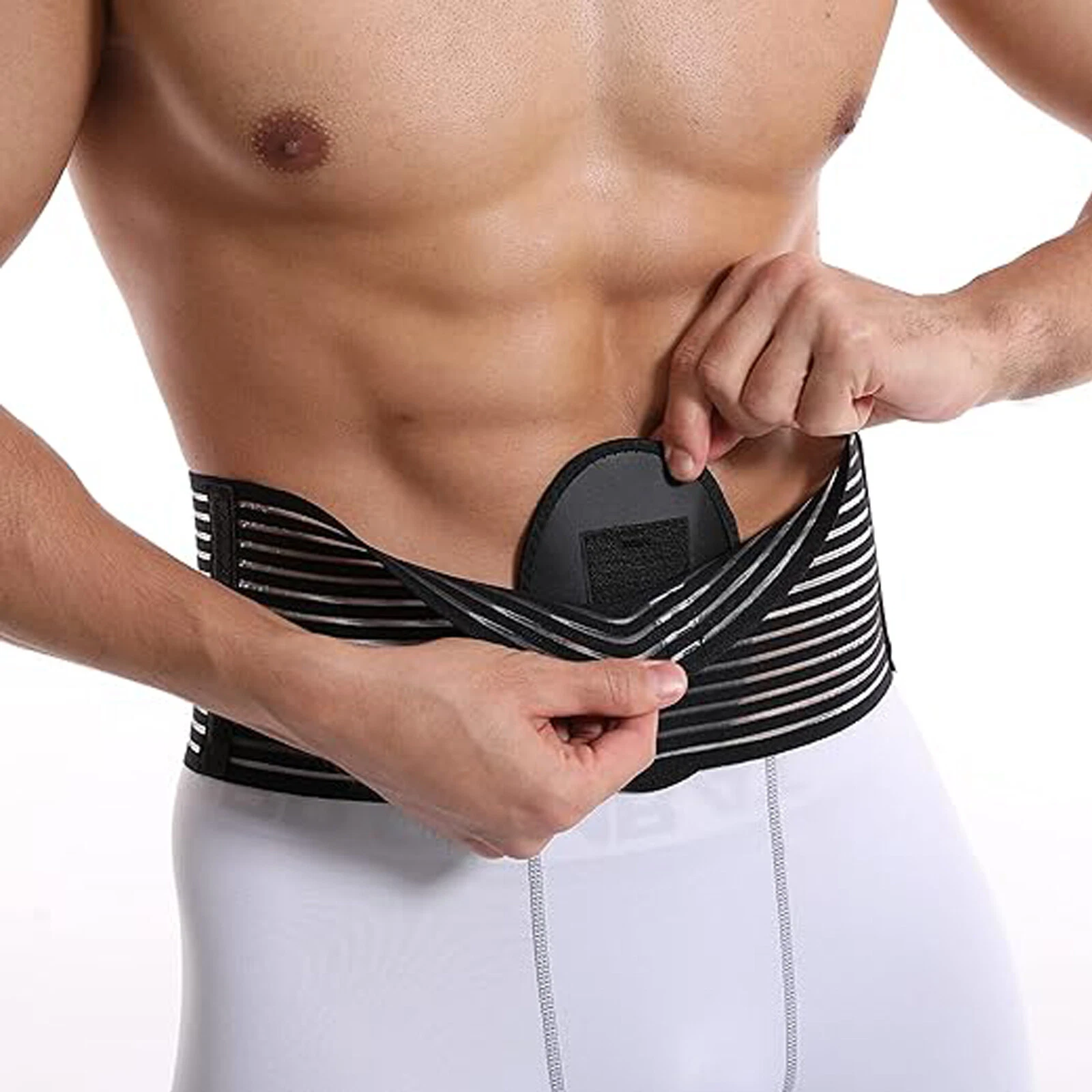 Cinturón para hernia umbilical Faja abdominal con una almohadilla de compresión