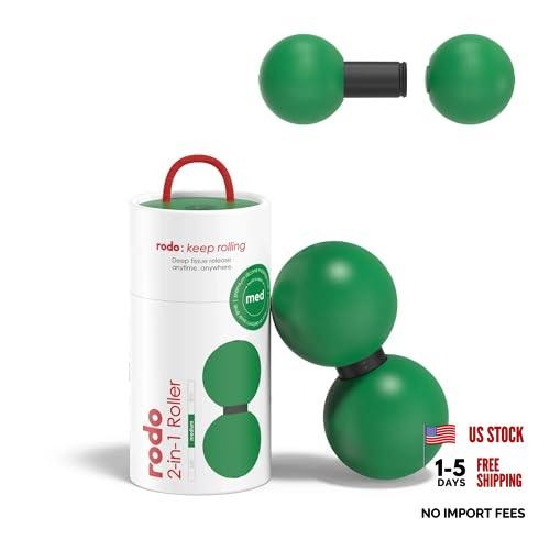 2-in-1 Green Peanut & Lacrosse Ball Roller - Deep Tissue Massage Tool