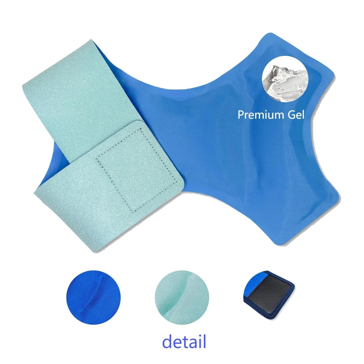 Reusable Cold Compression Ankle Ice Pack Wrap