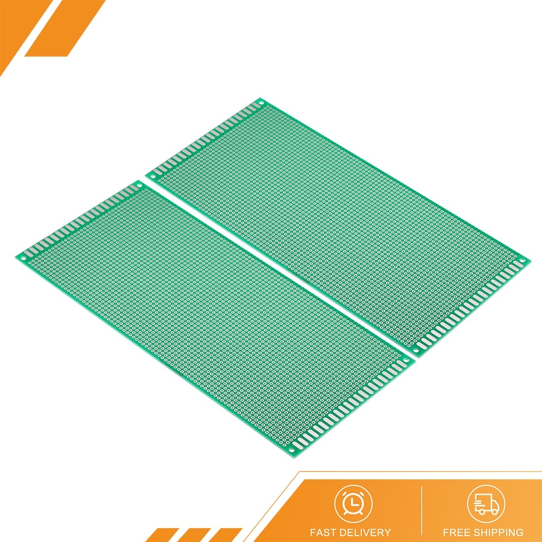 2Pack 8.7" x 3.9" PCB Board Circuit Prototype Perfboard Solder Boards Green