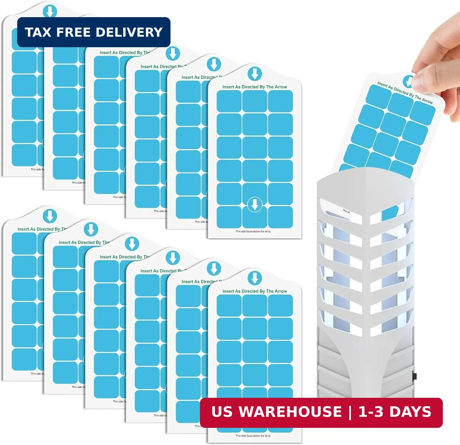 12 Pack Flying Insect Trap Refill Compatible with VEYOFLY Fly Trap LAMP