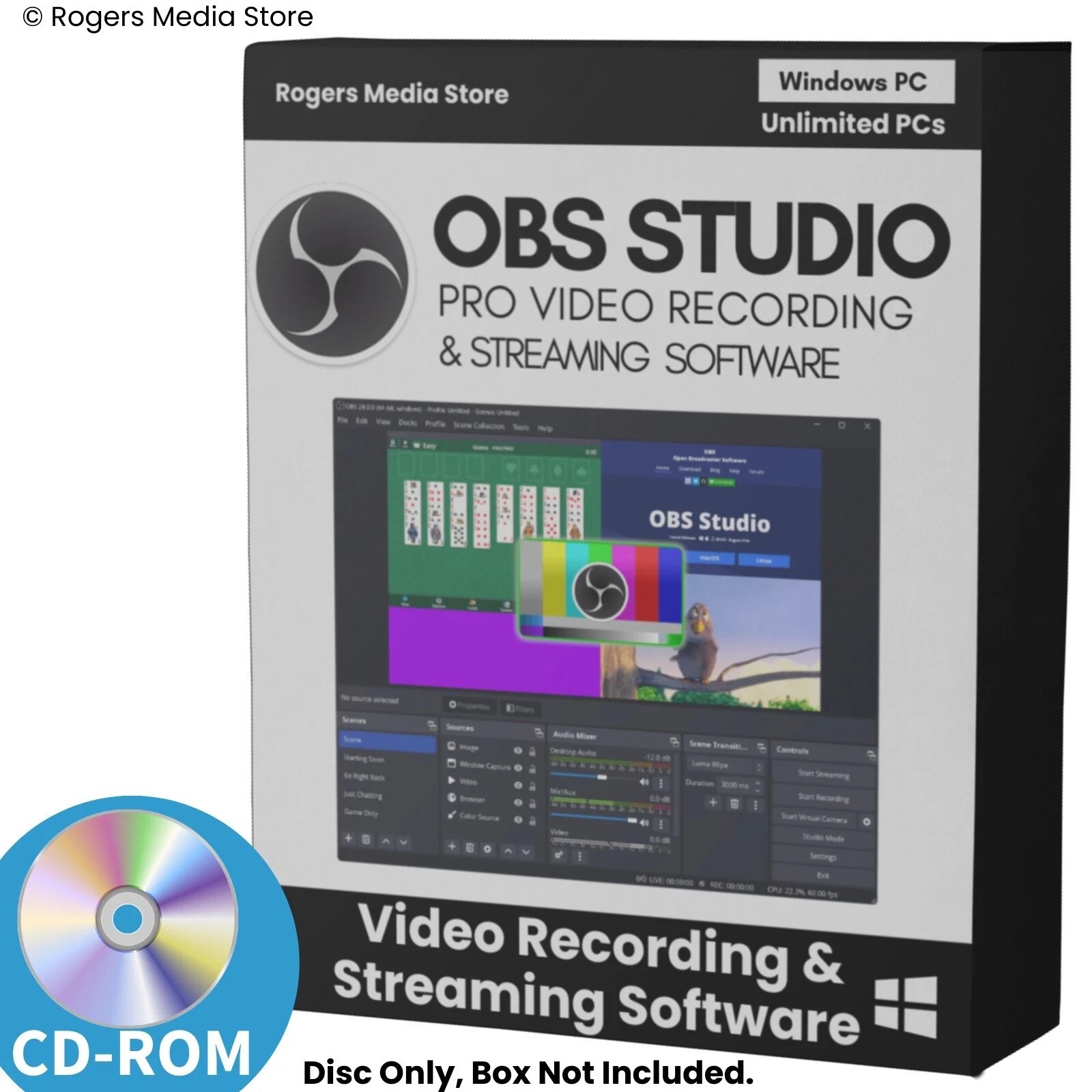 OBS Studo + Video Recording | Streaming Screen Recording Software for Windows