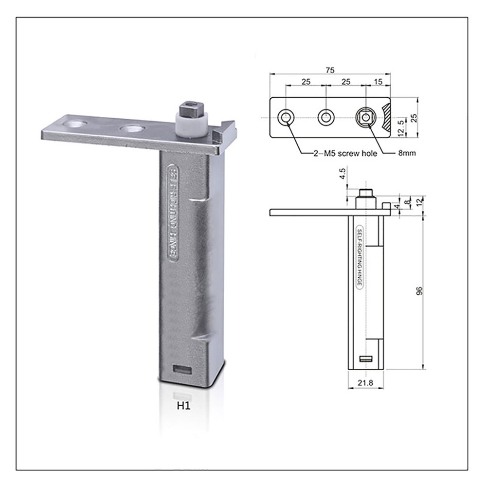 Replacement Refrigerator Door Hinge Spring Stainless Steel Auto Closing