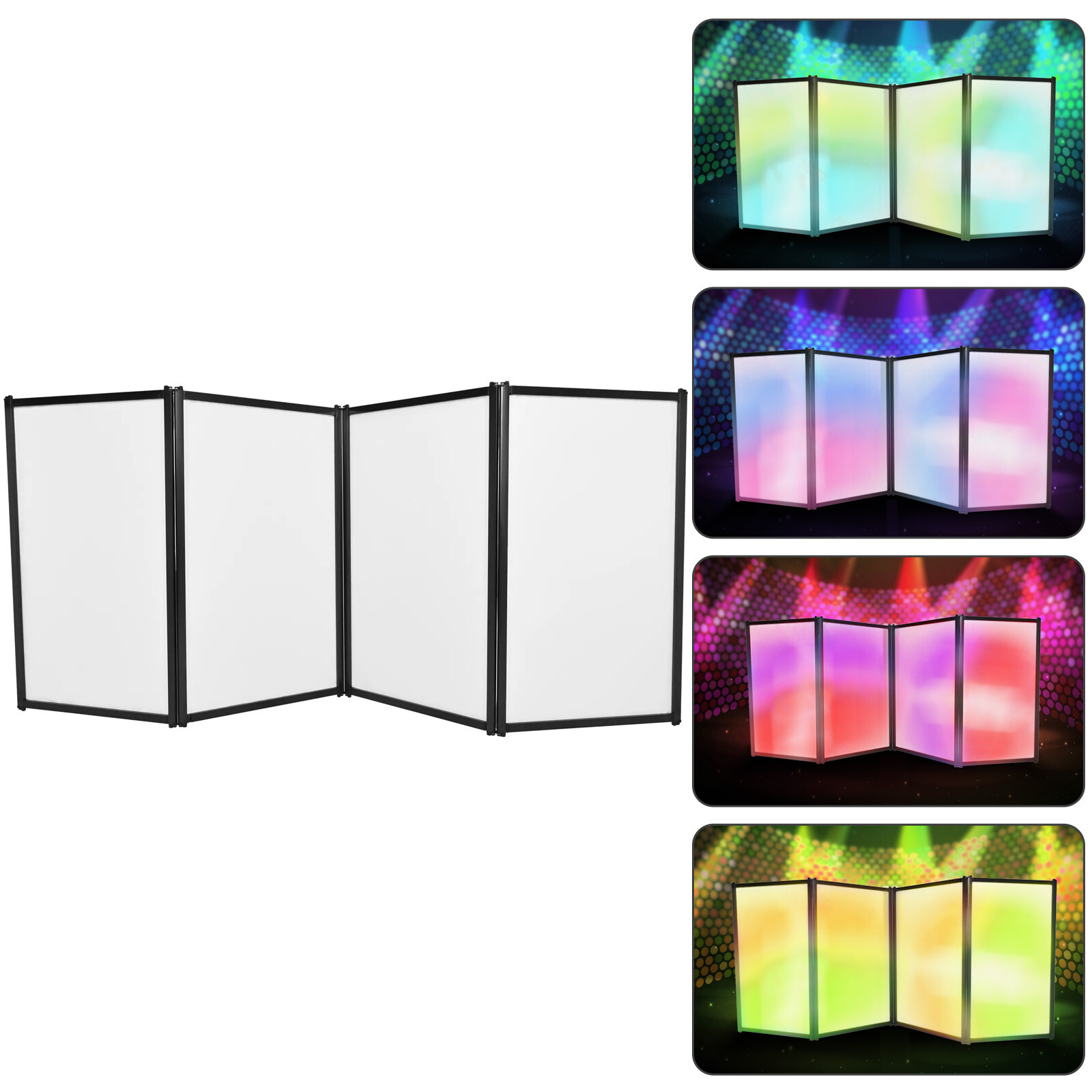 Portable DJ Curtain High-end Professional Performance Background Booth White