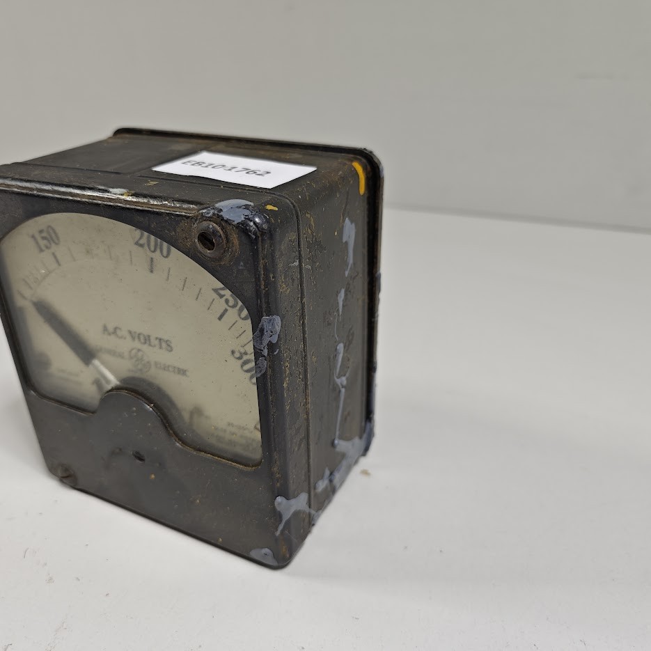 General Electric A-C Volts Meter - Untested, For Parts, Vintage