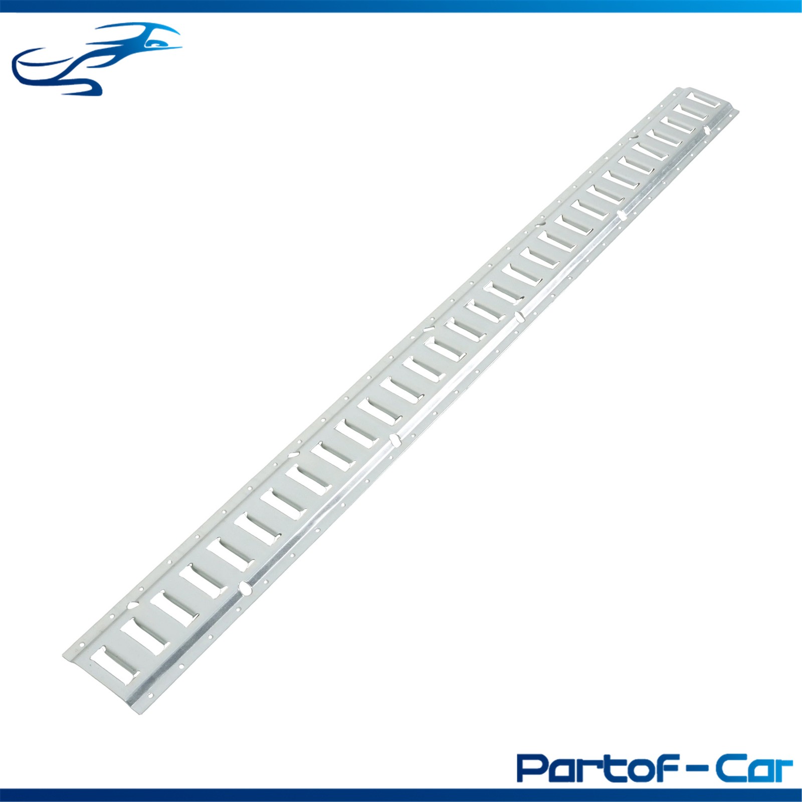 10 Pieces 5' E Track Rail, Galvanized Silver Horizontal Cargo Tie Down Steel